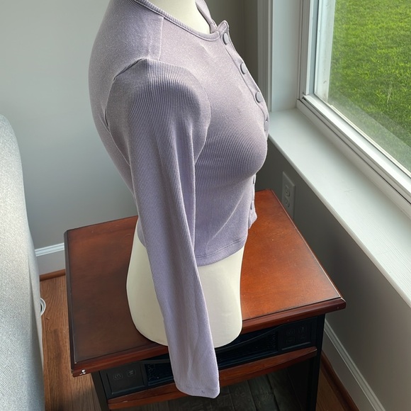 Outdoor Voices NWT Cozy Rib Cropped Cardigan small - Picture 5 of 6